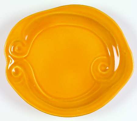 Free Form Mustard Salad Plate