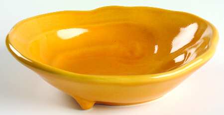 Free Form Mustard Soup/Cereal Bowl
