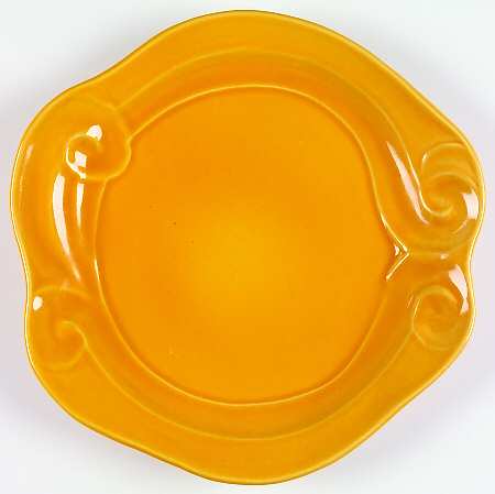 Free Form Mustard Dinner Plate