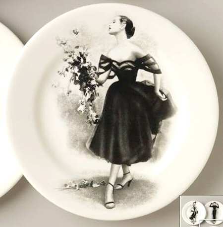 Fashion Salad/Dessert Plate