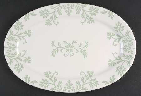 Jade Green 14" Oval Serving Platter