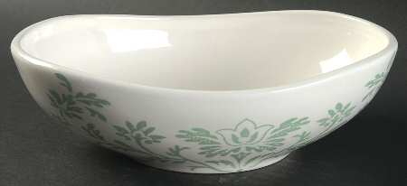 Jade Green 9" Oval Vegetable Bowl