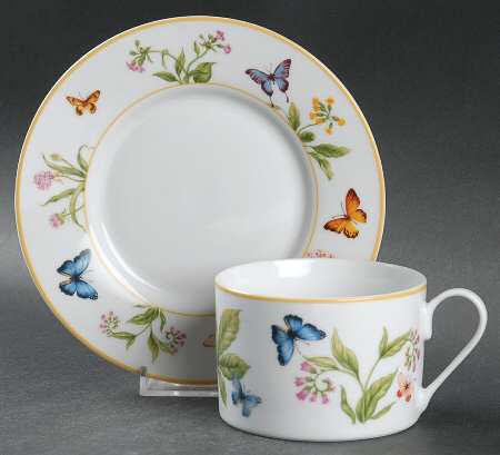 Butterfly Menagerie Flat Cup & Saucer Set
