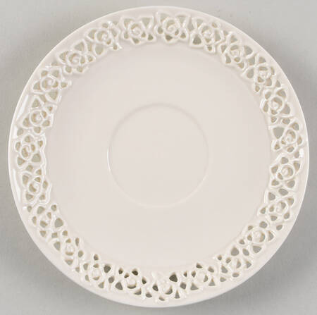 Cream Lace Saucer