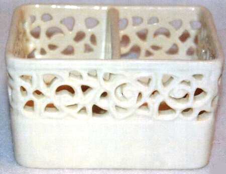 Cream Lace Sweetener Holder