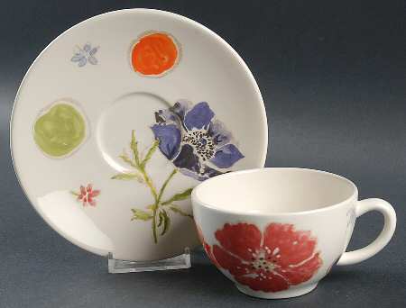 Jacinthe Flat Cup & Saucer Set