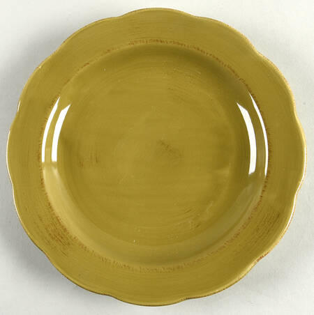Flora Olive Green Salad/Dessert Plate