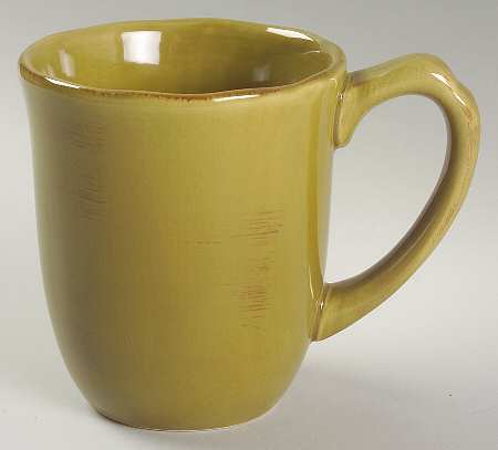 Flora Olive Green Mug