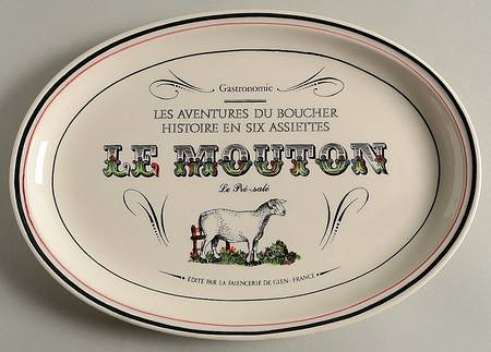 Les Aventures du Boucher 12" Oval Serving Platter