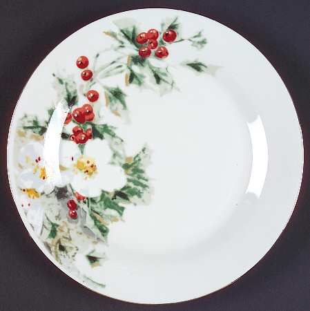 Yuletide (White Body) Salad/Dessert Plate