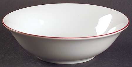 Vibes Red Banded (Round) Fruit/Dessert (Sauce) Bowl
