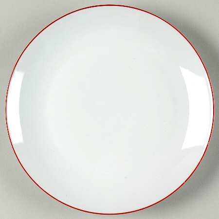 Vibes Red Banded (Round) Salad/Dessert Plate