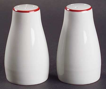 Vibes Red Banded (Round) Salt & Pepper Set