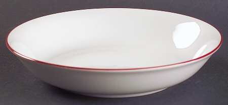 Vibes Red Banded (Round) Soup/Cereal Bowl