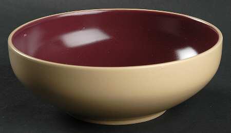 Paradiso 2 Tone Burgundy Soup/Cereal Bowl