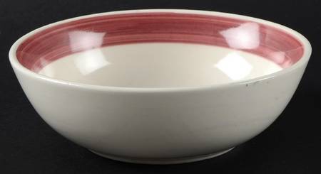 Essex Burgundy Soup/Cereal Bowl