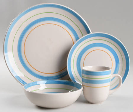 Lorenzo Blue 4 Piece Place Setting