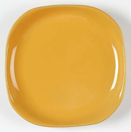 Conway Yellow Square Salad/Dessert Plate