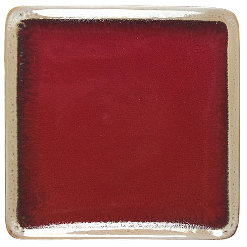 Festive Carousel Square Salad Plate