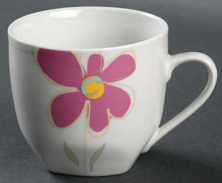 Sunset Daisy Flat Cup