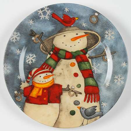 Twelve Days of Christmas Salad/Dessert Plate