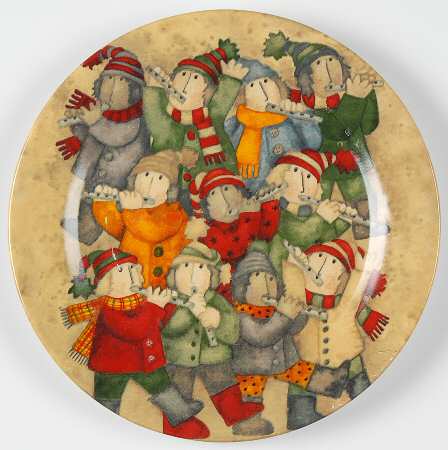 Twelve Days of Christmas Salad/Dessert Plate