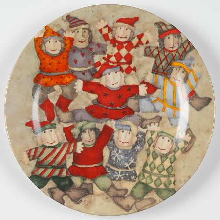 Twelve Days of Christmas Salad/Dessert Plate