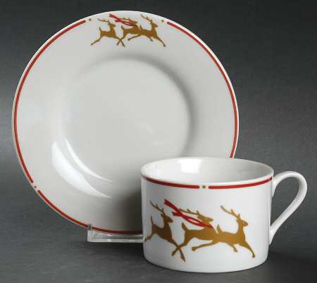 Winter Tidings Flat Cup & Saucer Set