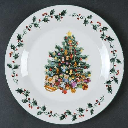 Tree Trimmings Salad/Dessert Plate