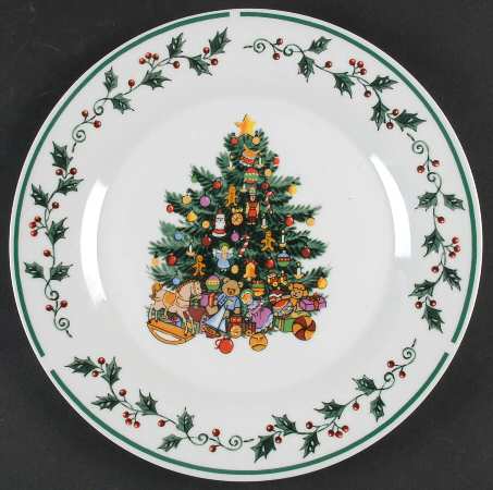 Tree Trimmings Salad/Dessert Plate