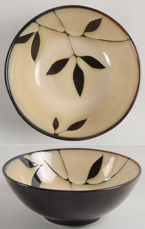 Midnight Palm Soup/Cereal Bowl by Gibson Designs