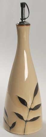 Midnight Palm Oil Jar/Cruet & Stopper