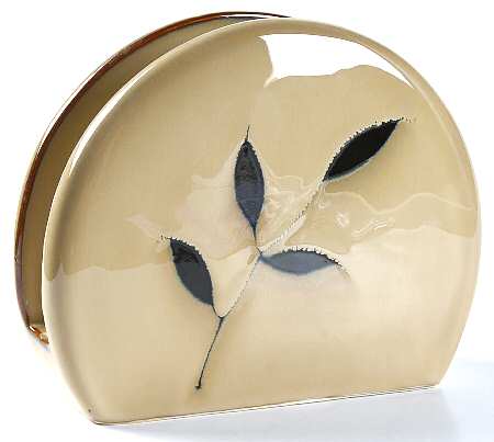 Midnight Palm Napkin Holder