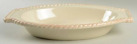 Cream 21" Oval Server