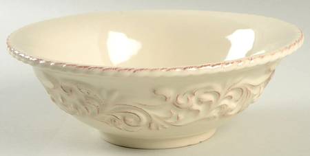 Cream 8" Salad Serving Bowl