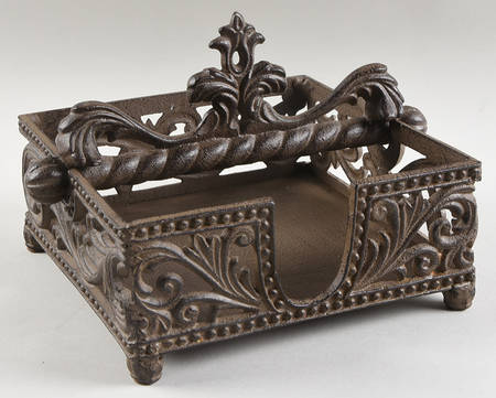 Cream Metal Napkin Holder