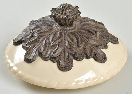 Cream Lid for Teapot
