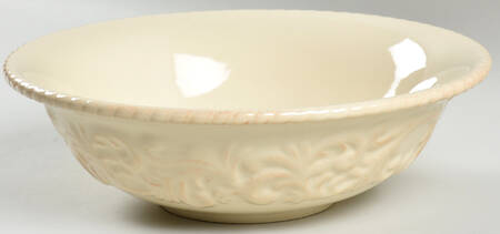 Cream 9" Salad Serving Bowl