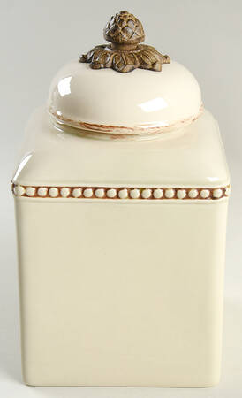Cream Medium Canister & Lid