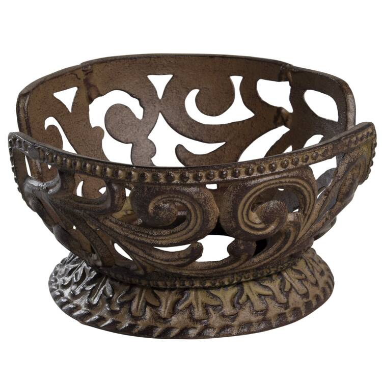Cream Metal Stand for Teapot