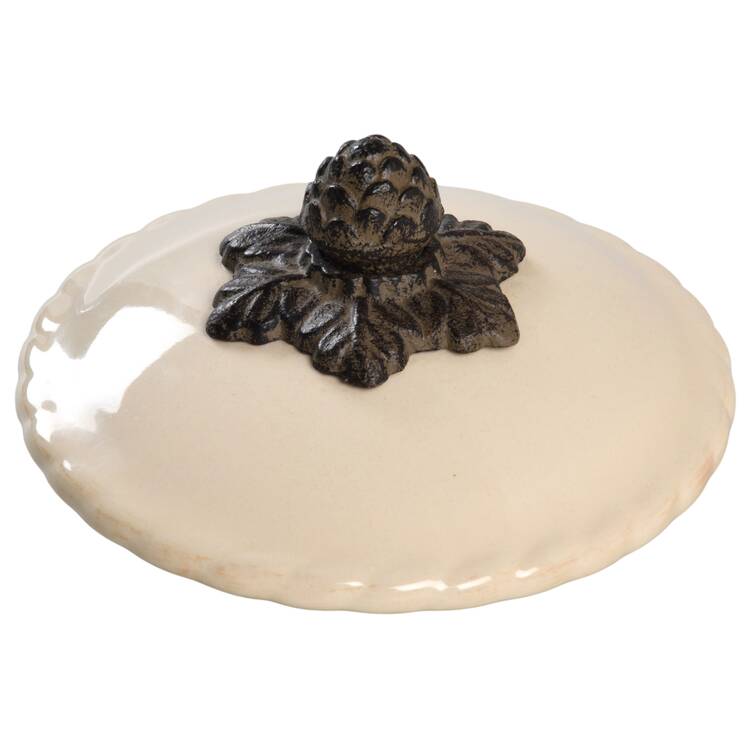 Cream Lid for Covered Soup Bowl
