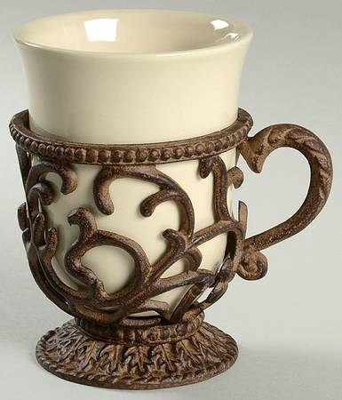 Cream Mug Holder & China Insert