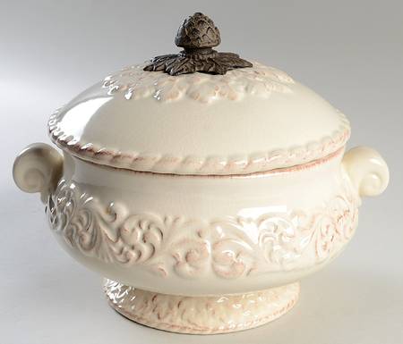 Cream Tureen &  Lid