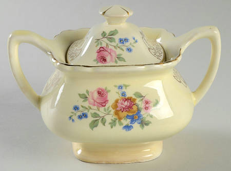 GEO368 Canarytone Sugar Bowl & Lid