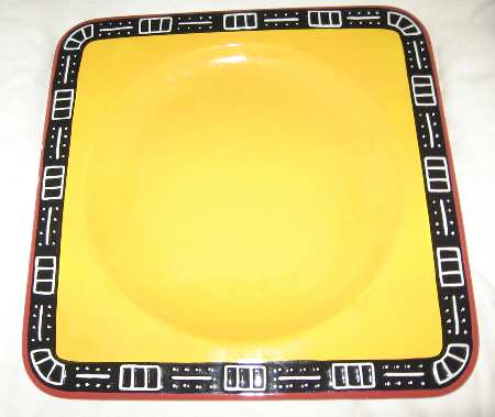 Sassy Salsa Square Dinner Plate