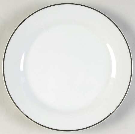 Silver Band Salad Plate