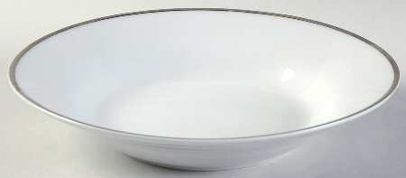 Silver Band Rim Soup Bowl