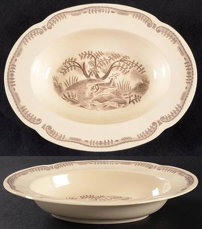 Tibet 9" Oval Vegetable Bowl