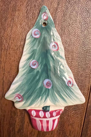 Christmas Trimmings Tree Shaped Ornament