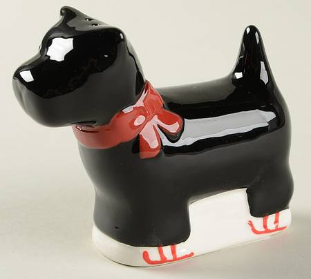 Scottie Plaid Salt Shaker